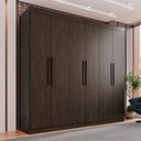 Ver imagem 2 de Guarda-roupa Casal 6 Portas 4 Gavetas Roma - Mais Móveis New Canion