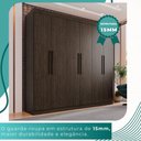Ver imagem 6 de Guarda-roupa Casal 6 Portas 4 Gavetas Roma - Mais Móveis New Canion