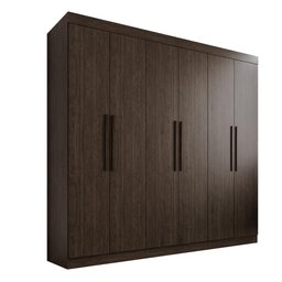 Guarda-roupa Casal 6 Portas 4 Gavetas Roma - Mais Móveis New Canion - 1