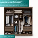 Ver imagem 5 de Guarda-roupa Casal 6 Portas 4 Gavetas Roma - Mais Móveis New Canion