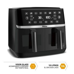 Air Fryer Philco 10l Cesto Duplo 2000w Paf10a 220v - 4