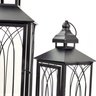 Lanterna Marroquina Decorativa Preta 55/40cm Kit 2pç - 4