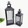 Lanterna Marroquina Decorativa Preta 55/40cm Kit 2pç - 5