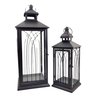 Lanterna Marroquina Decorativa Preta 55/40cm Kit 2pç - 1
