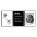 Ver imagem 1 de Kit 3 Quadros para Decoração Frases Recepção Psicologia