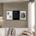 Ver imagem 2 de Kit 3 Quadros para Decoração Frases Recepção Psicologia