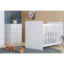 Ver imagem 1 de Quarto de Bebê Completo Labirinto 2 Peças (1 Berço + 1 Cômoda) Qi98 Branco - Henn