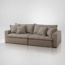 Ver imagem 5 de Sofá Modular Zen 3 Lugares Retrátil e Reclinável 230cm Marrom Linho Meu Sofá Online