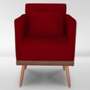 Ver imagem 1 de Cadeira Poltrona para Sala Quarto Confortável e Reforçada Sofia :vermelho