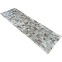 Ver imagem 2 de Tapete de couro passadeira bege claro 0,70x2,30 com bordas