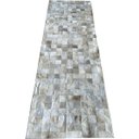 Ver imagem 1 de Tapete de couro passadeira bege claro 0,70x2,30 com bordas