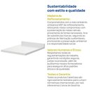 Ver imagem 4 de Tampo para Balcão Planejado 40cm Marselha CabeCasa MadeiraOriginals Branco