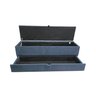 RECAMIER PUFF BAÚ SAPATEIRA COM GAVETA 1,58 CM PARA CAMA BOX QUEEN SIZE - CINZA ESCURO CHUMBO - 2