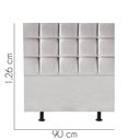 Ver imagem 2 de Cabeceira para Cama Box Solteiro 90 Cm Espanha:cinza Claro
