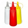 Kit C/3 Bisnagas Plástico Ketchup, Maionese e Mostarda 200ml - 1