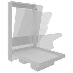 Cama Retratil De Parede Solteiro CM8015 Branco Tecno Mobili - 6