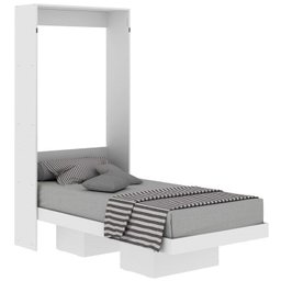 Cama Retratil de Parede Solteiro Cm8015 Branco Tecno Mobili - 7