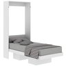 Cama Retratil de Parede Solteiro Cm8015 Branco Tecno Mobili - 7
