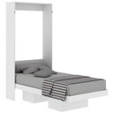 Ver imagem 7 de Cama Retratil de Parede Solteiro Cm8015 Branco Tecno Mobili