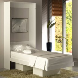 Cama Retratil De Parede Solteiro CM8015 Branco Tecno Mobili - 2