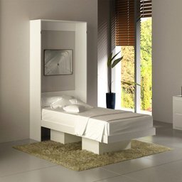 Cama Retratil de Parede Solteiro Cm8015 Branco Tecno Mobili - 5