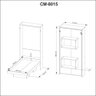Cama Retratil de Parede Solteiro Cm8015 Branco Tecno Mobili - 10