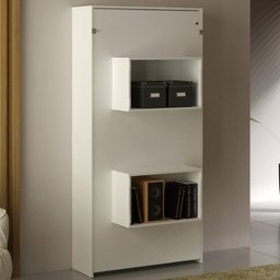 Cama Retratil de Parede Solteiro Cm8015 Branco Tecno Mobili - 4