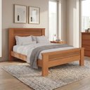 Ver imagem 1 de Cama Casal em MDF com Cabeceira Frisada 153x202cm Paolo
