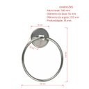 Ver imagem 6 de Kit acessórios para banheiro adesivo (dispensa furos) - Cromado