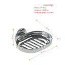 Ver imagem 4 de Kit acessórios para banheiro adesivo (dispensa furos) - Cromado