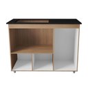 Ver imagem 3 de Balcão para Cooktop Ana 5 Bocas 3 Portas Moblis Cor:savana Off White