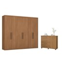 Ver imagem 1 de Conjunto Quarto Guarda Roupa e Comoda Caroline Amendola