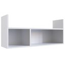 Ver imagem 2 de Nicho de Parede Cubo e Livreiro 90cm Linha Favo de Mel Fm022 Completa Móveis - Branco