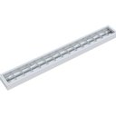 Ver imagem 1 de Luminária Calha Taschibra Atela Embutir/sobrepor 1,24 Mt 2xt8 Branca