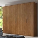 Ver imagem 1 de Guarda Roupa Casal 6 Portas e 6 Gavetas Atrice -élpis Móveis - Amendoa Touch