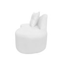 Ver imagem 4 de Namoradeira Sofá Feijão Suria Orgânica Couro Branco