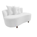 Ver imagem 2 de Namoradeira Sofá Feijão Suria Orgânica Couro Branco