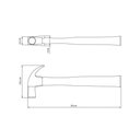 Ver imagem 2 de Martelo de Unha Polido 23 Mm Tramontina com Cabo em Madeira Envernizada Tramontina