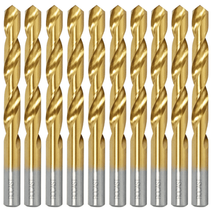 Broca Helicoidal Haste Paralela com Titânio Hss-tin - 3,50 Mm - 10 Unid. - 137,0006 - Rocast