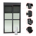 Ver imagem 3 de Porta Cor.Integ.Mot.Cont.Rem 2F.Mov.220x180 Elite c/Fecho Aut.V.Lis.Preto Brimak