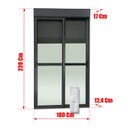 Ver imagem 4 de Porta Cor.Integ.Mot.Cont.Rem 2F.Mov.220x180 Elite c/Fecho Aut.V.Lis.Preto Brimak