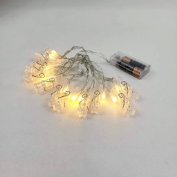 Varal De Led Com Pregador Pisca 12 Leds 2 Metros Para Foto - 1