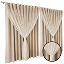 Ver imagem 3 de cortina blackout sala e quarto 6,00 x 2,80 voal Miami palha