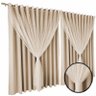 cortina blackout sala e quarto 6,00 x 2,80 voal Miami palha - 3