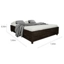 Ver imagem 6 de Quarto Casal Completo com Cama Mônaco e Guarda-Roupa 2 Portas 6 Gavetas Flórida Tcil Móveis