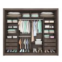 Ver imagem 2 de Quarto Casal Completo com Cama Mônaco e Guarda-Roupa 2 Portas 6 Gavetas Flórida Tcil Móveis
