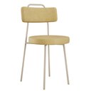 Ver imagem 3 de Kit 04 Cadeiras Decorativas Estofada Sala Jantar Barcelona Arena L02 Couríssimo Fendi - Lyam