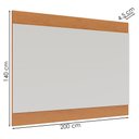 Ver imagem 3 de Painel Suspenso Tv 75 Pol 200 Cm Nilo Off White Matte Freijo Colibri