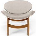 Ver imagem 3 de Kit 4 Poltronas Decorativa Orgânica Sala Living Kadosh L02 Linho Cru - Lyam Decor
