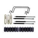 Ver imagem 1 de Kit Baú Bipartido - 3 Chapas de União + 2 Arcos + 4 Pistões a Gás 800n + 12 Pés de Madeira 6cm